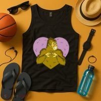 Bigfoot Monster Heart Cute Gift Tank Top thumb 4