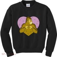 Bigfoot Monster Heart Cute Gift Kids Sweatshirt thumb 0