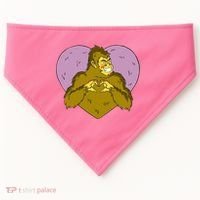 Bigfoot Monster Heart Cute Gift USA-Made Doggie Bandana thumb 0