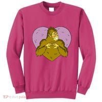 Bigfoot Monster Heart Cute Gift Sweatshirt thumb 0