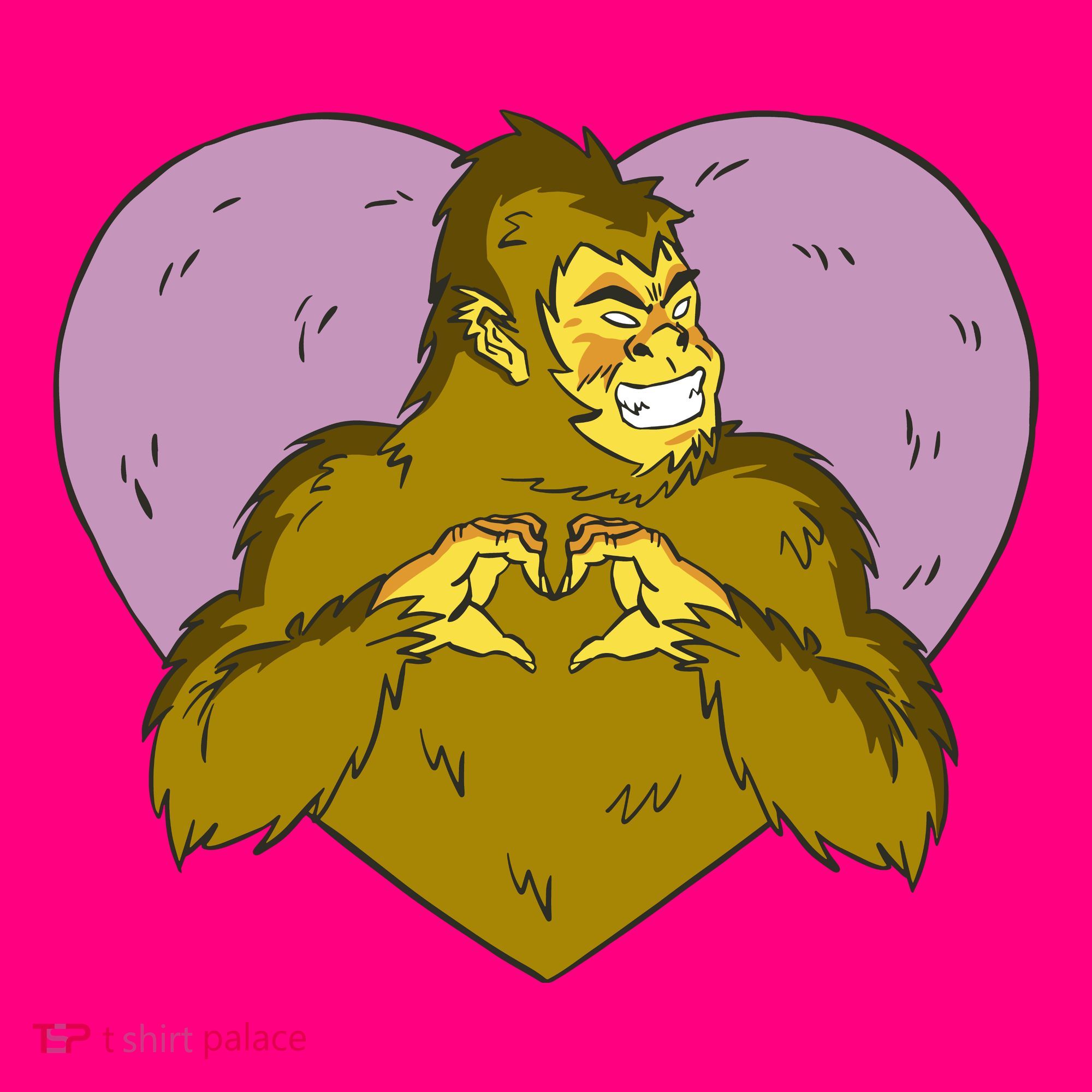 Bigfoot Monster Heart Cute Gift Sweatshirt