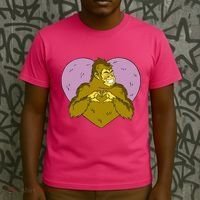 Bigfoot Monster Heart Cute Gift T-Shirt thumb 3