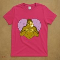 Bigfoot Monster Heart Cute Gift T-Shirt thumb 5