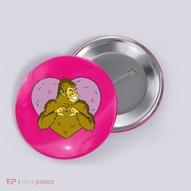Bigfoot Monster Heart Cute Gift Button