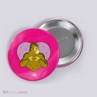 Bigfoot Monster Heart Cute Gift Button thumb 0