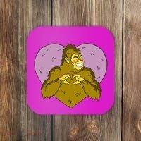 Bigfoot Monster Heart Cute Gift Coaster thumb 0