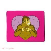 Bigfoot Monster Heart Cute Gift Mousepad thumb 0