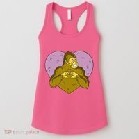 Bigfoot Monster Heart Cute Gift Women's Tank Top thumb 0