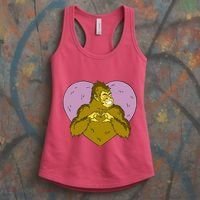 Bigfoot Monster Heart Cute Gift Women's Tank Top thumb 3