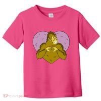 Bigfoot Monster Heart Cute Gift Toddler T-Shirt thumb 0
