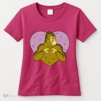 Bigfoot Monster Heart Cute Gift Women's T-Shirt thumb 0