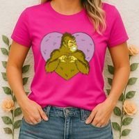 Bigfoot Monster Heart Cute Gift Women's T-Shirt thumb 2