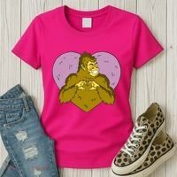 Bigfoot Monster Heart Cute Gift Women's T-Shirt thumb 3