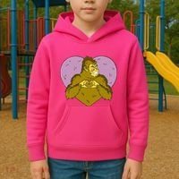 Bigfoot Monster Heart Cute Gift Kids Hoodie thumb 2