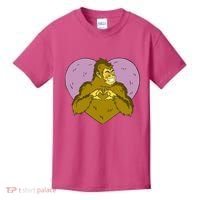 Bigfoot Monster Heart Cute Gift Kids T-Shirt thumb 0