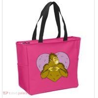 Bigfoot Monster Heart Cute Gift Tote Bag thumb 2