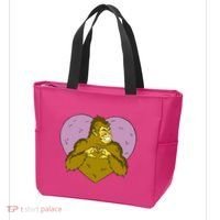 Bigfoot Monster Heart Cute Gift Tote Bag thumb 3