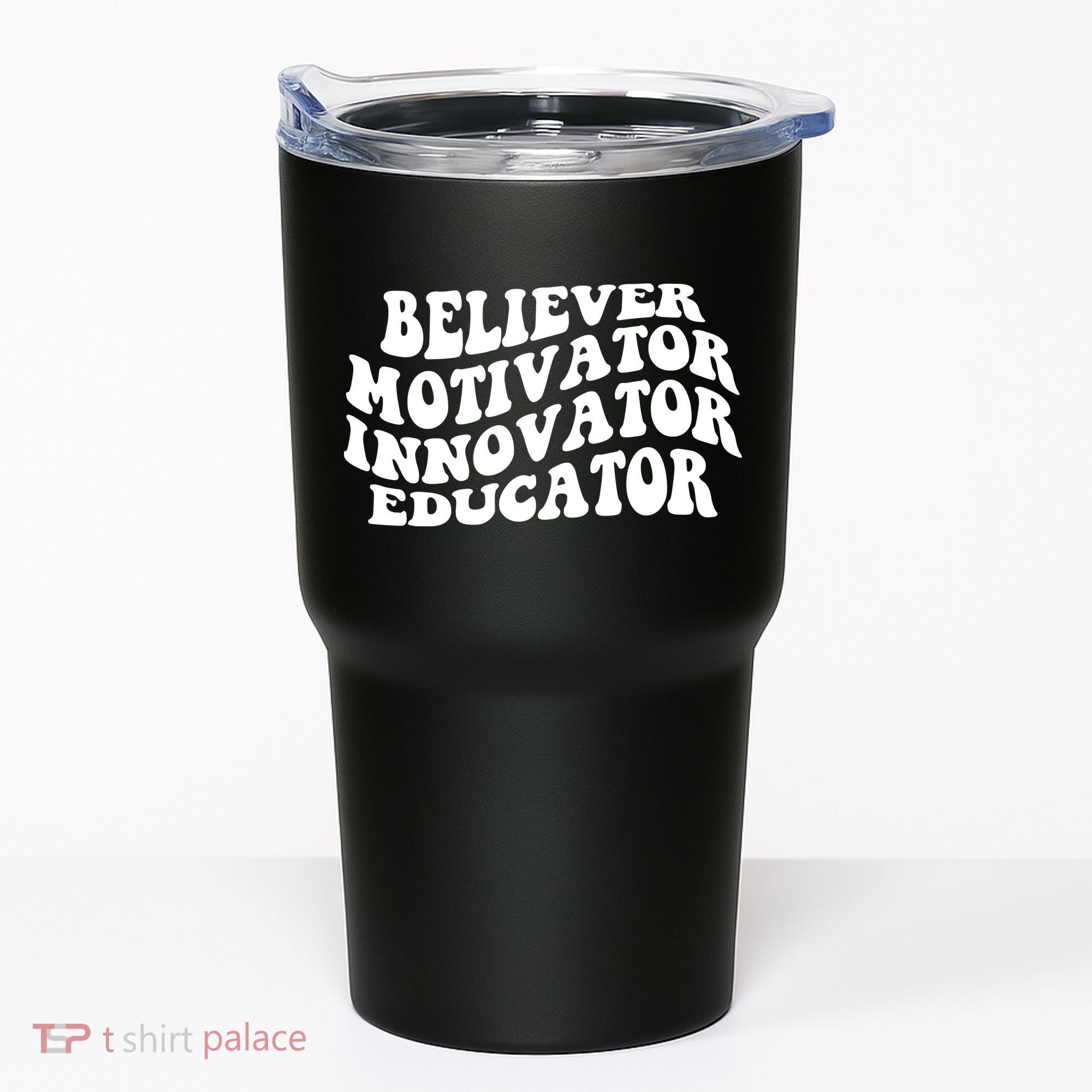 Believer Motivator Innovator Educator Retro Gift Tumbler