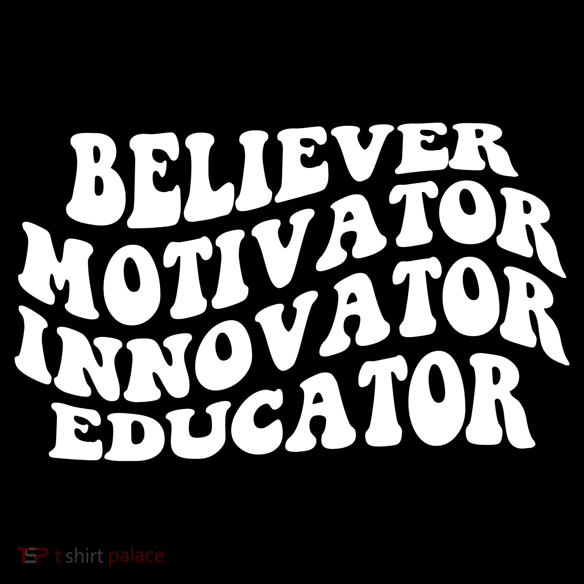 Believer Motivator Innovator Educator Retro Gift Mousepad