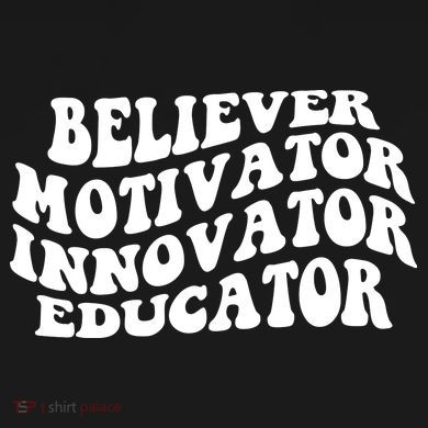 Believer Motivator Innovator Educator Retro Gift Tie-Dye T-Shirt