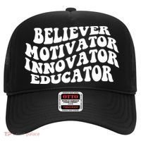 Believer Motivator Innovator Educator Retro Gift Hat thumb 0