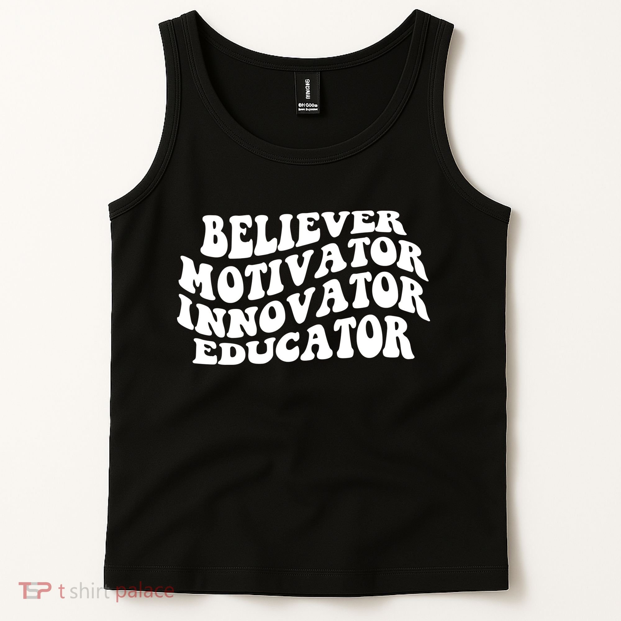 Believer Motivator Innovator Educator Retro Gift Tank Top