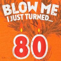Blow Me I Turned 80 80th Birthday Gag Party Kati Licensed 12" Camo Cuffed Beanie thumb 2