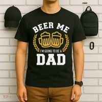 Beer Me I'm Going To Be A Dad Baby Announcement T-Shirt thumb 6