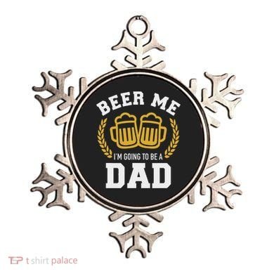Beer Me I'm Going To Be A Dad Baby Announcement Ornament