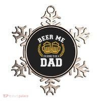 Beer Me I'm Going To Be A Dad Baby Announcement Ornament thumb 0