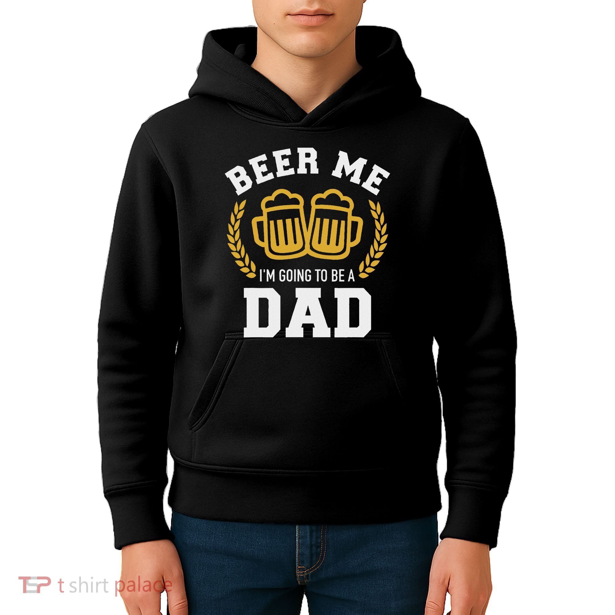 Beer Me I'm Going To Be A Dad Baby Announcement Kids Hoodie
