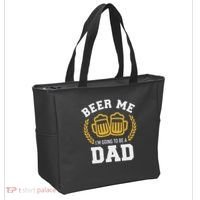 Beer Me I'm Going To Be A Dad Baby Announcement Tote Bag thumb 2