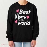 Best Mom In The World Mothers Day Heart Women's Sweatshirt thumb 0