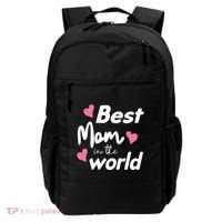 Best Mom In The World Mothers Day Heart Backpack thumb 0