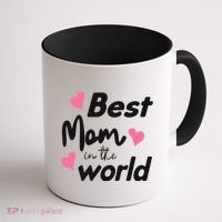 Best Mom In The World Mothers Day Heart Coffee Mug thumb 1