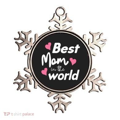Best Mom In The World Mothers Day Heart Ornament