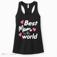 Best Mom In The World Mothers Day Heart Women's Tank Top thumb 0