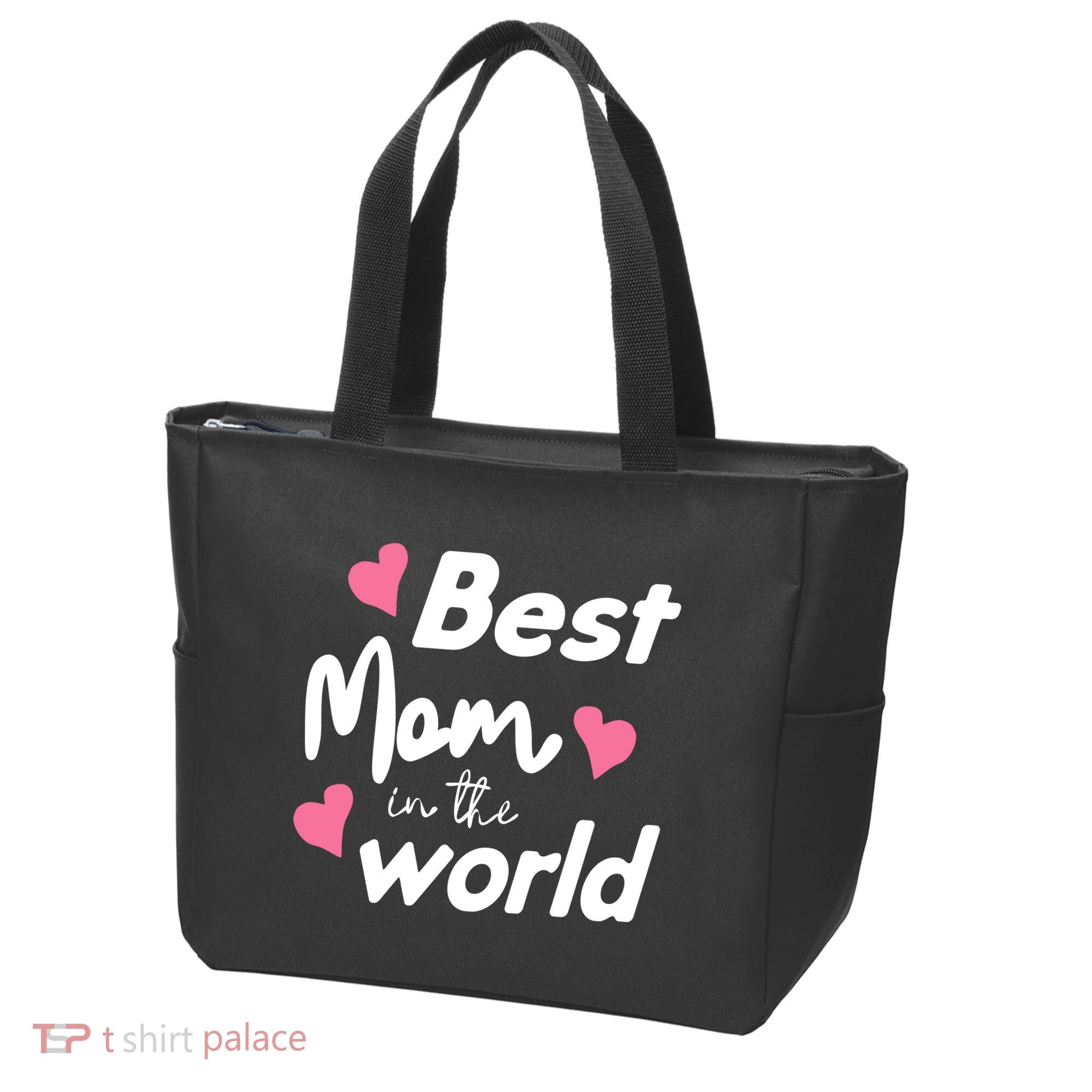 Best Mom In The World Mothers Day Heart Tote Bag