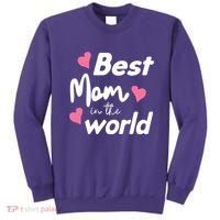 Best Mom In The World Mothers Day Heart Sweatshirt thumb 0