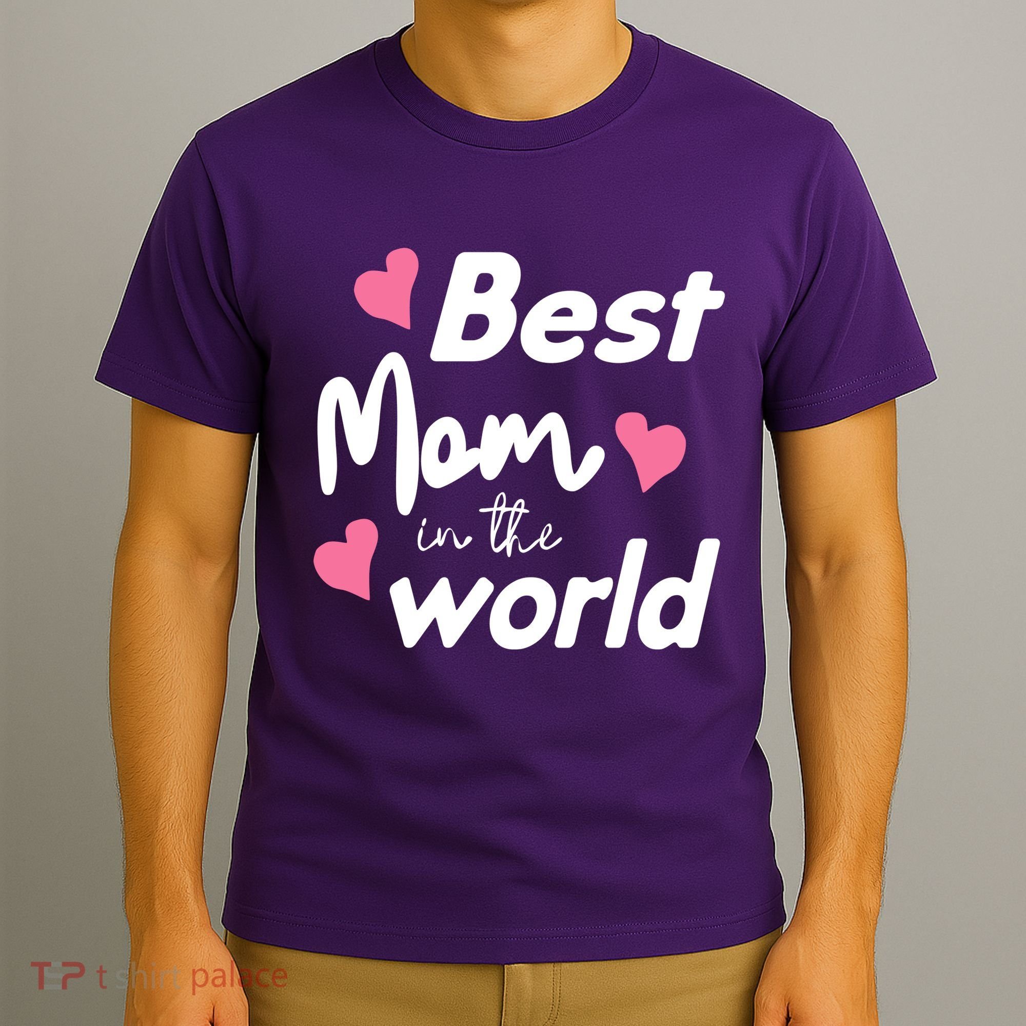 Best Mom In The World Mothers Day Heart T-Shirt