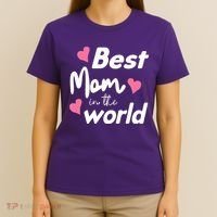 Best Mom In The World Mothers Day Heart T-Shirt thumb 4