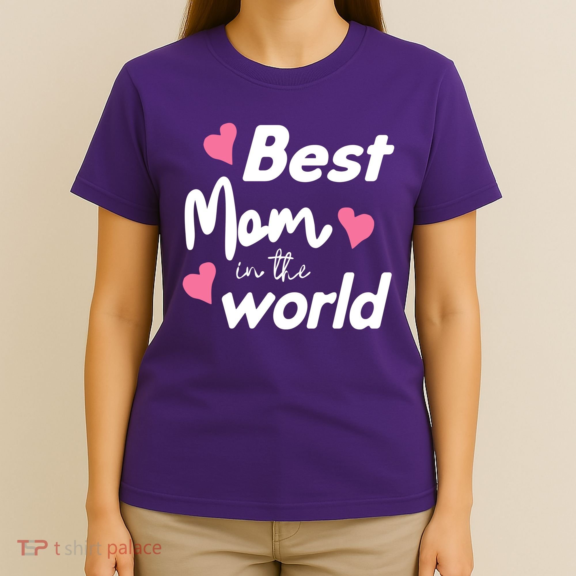 Best Mom In The World Mothers Day Heart T-Shirt