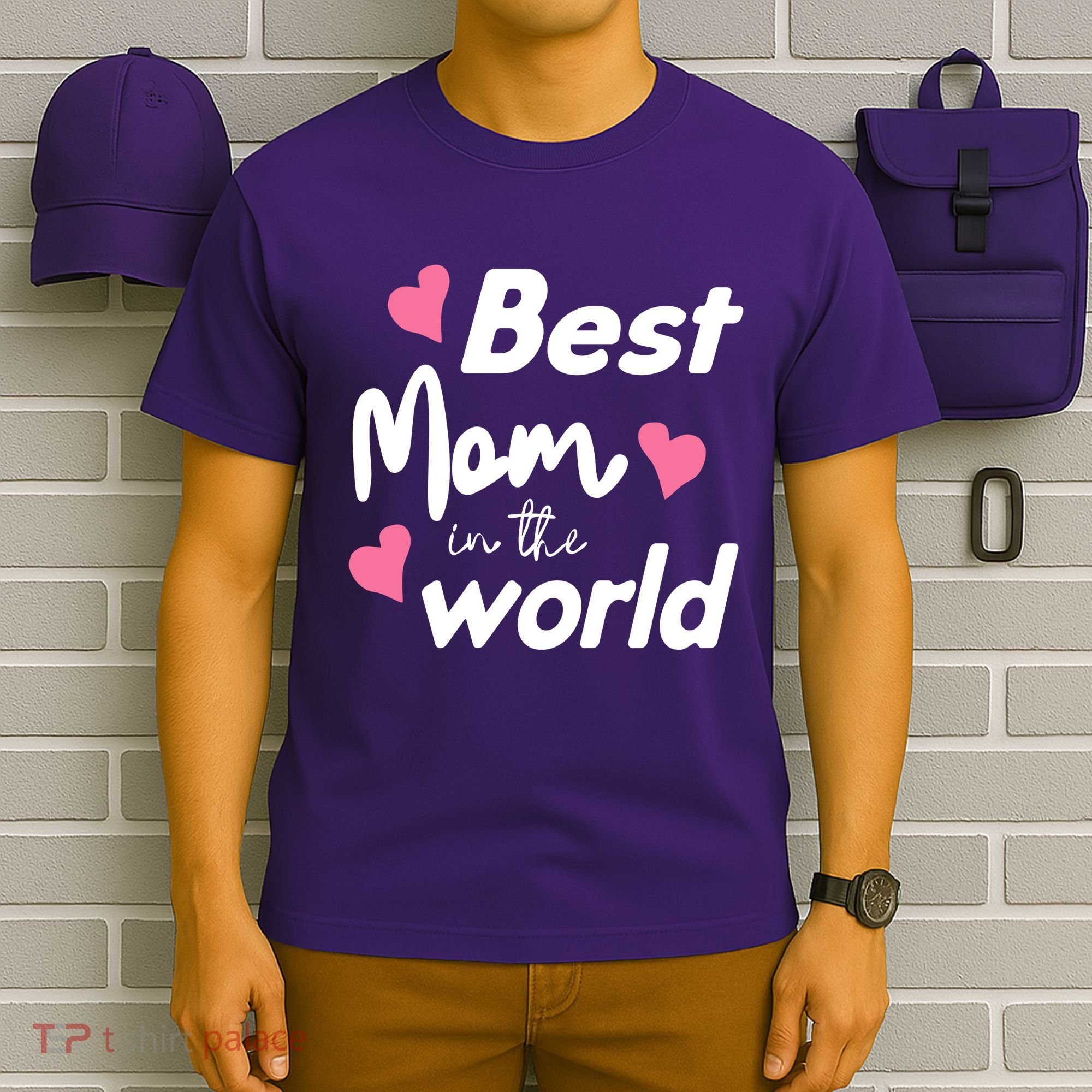 Best Mom In The World Mothers Day Heart T-Shirt