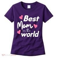 Best Mom In The World Mothers Day Heart Women's T-Shirt thumb 0