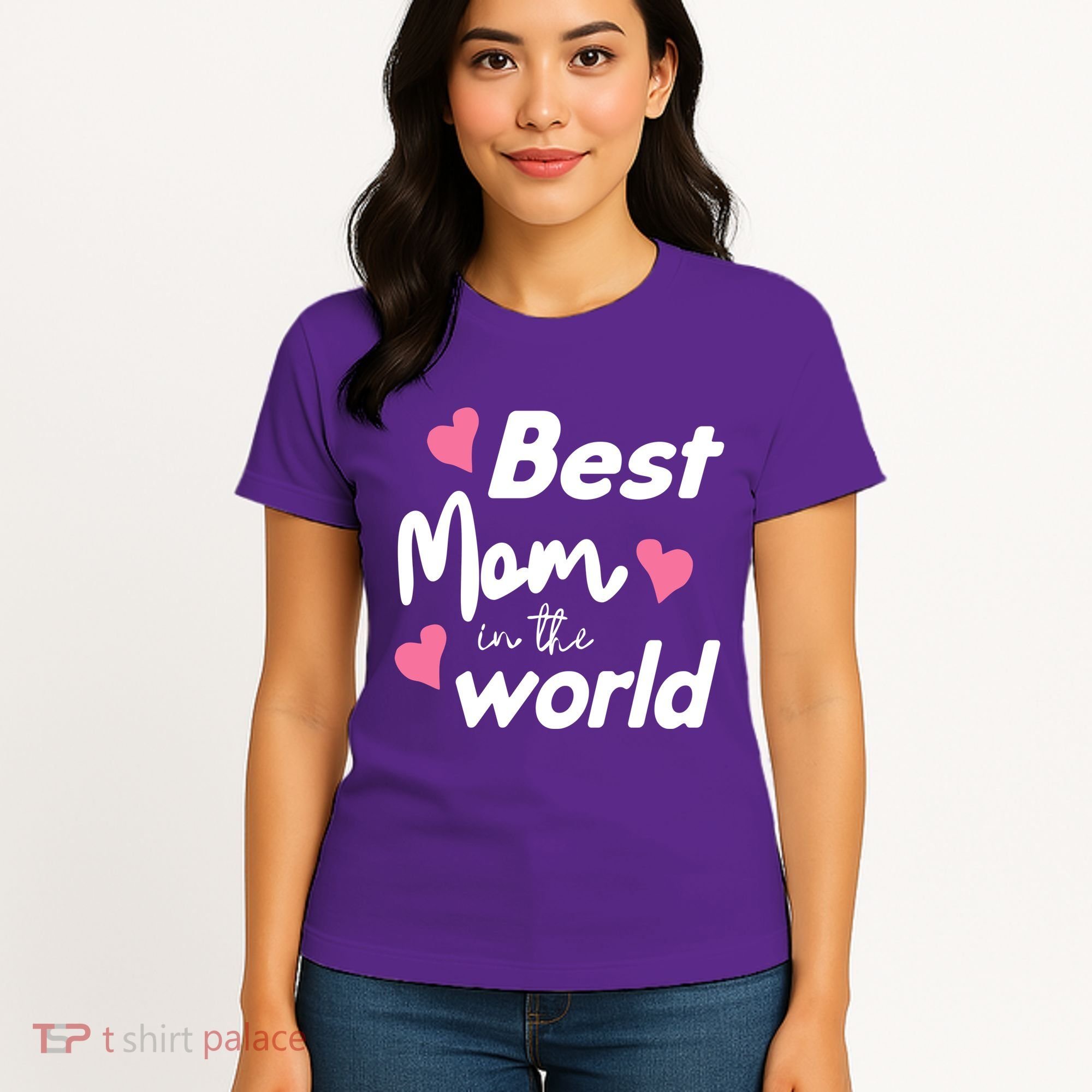 Best Mom In The World Mothers Day Heart Women's T-Shirt