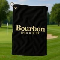 Bourbon Makes It Better Golf Towel thumb 1