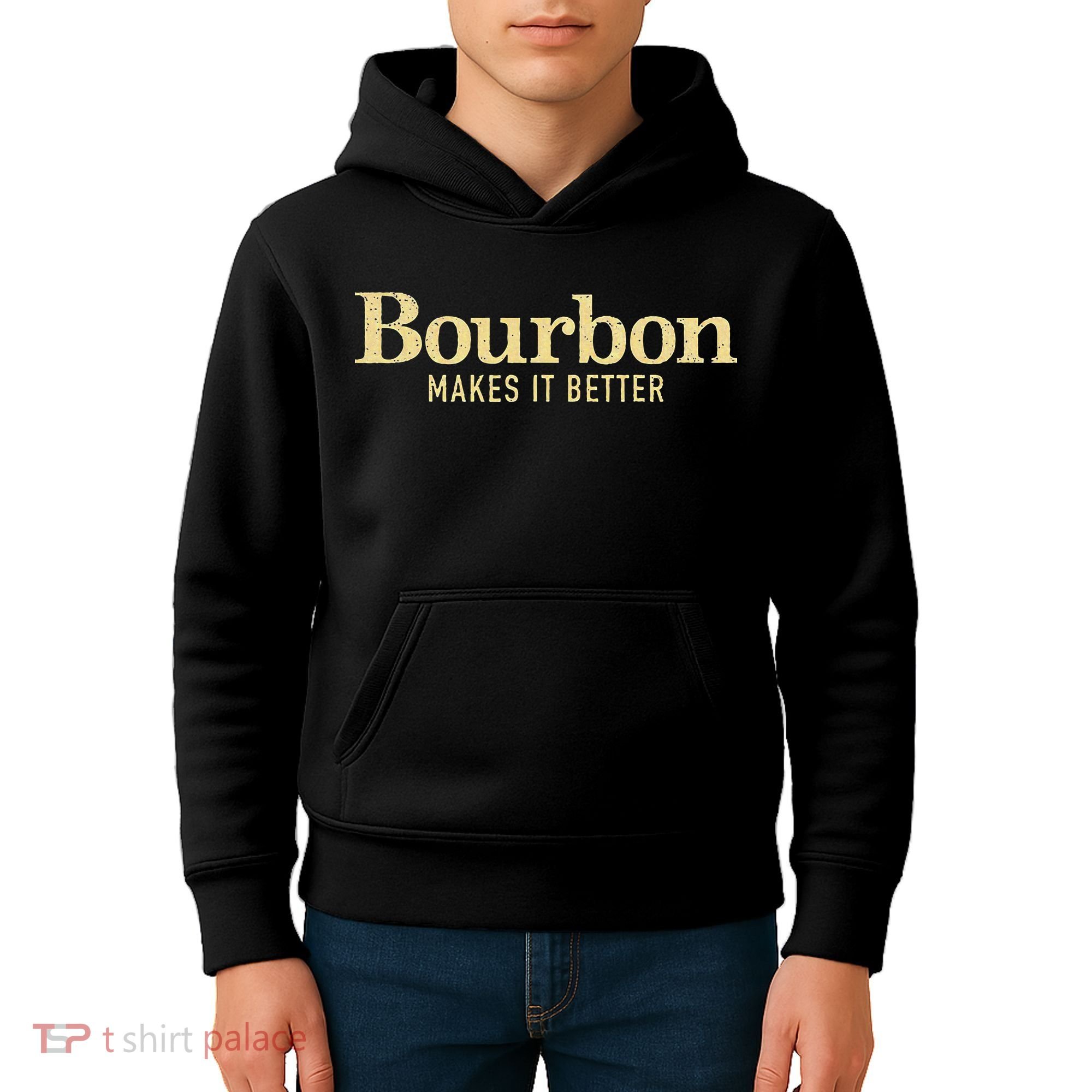 Bourbon Makes It Better Kids Hoodie