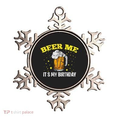 Beer Me It's My Birthday Bday Beer Lover Party Ornament