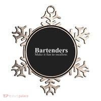Bartenders Make It Fun To Swallow Funny Bartending Ornament thumb 0