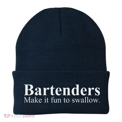Bartenders Make It Fun To Swallow Funny Bartending Beanie